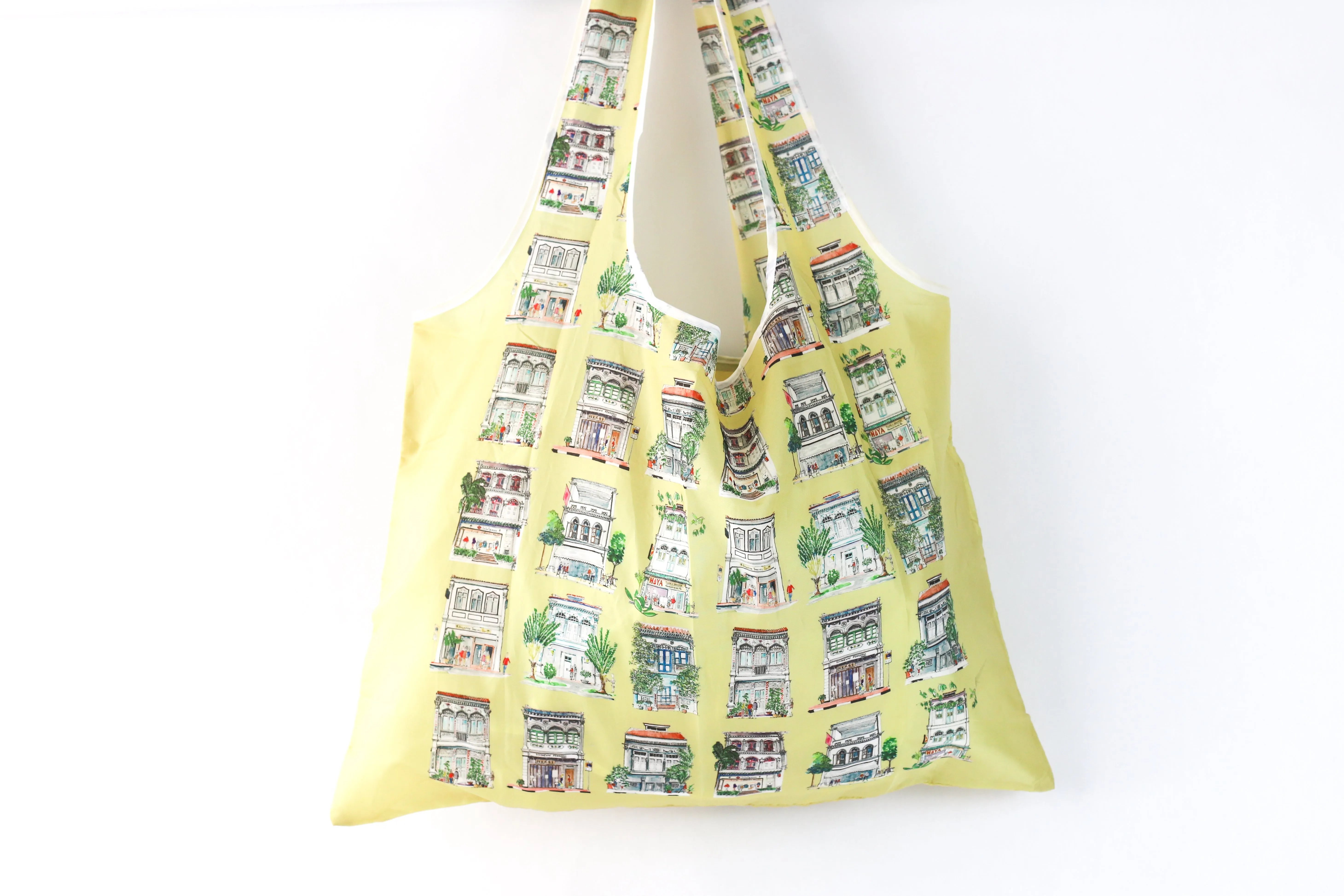Shopping Bag [Yellow] - Biege Shophouses