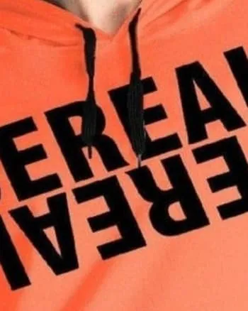 Signature Hoodie with drawstring | Orange