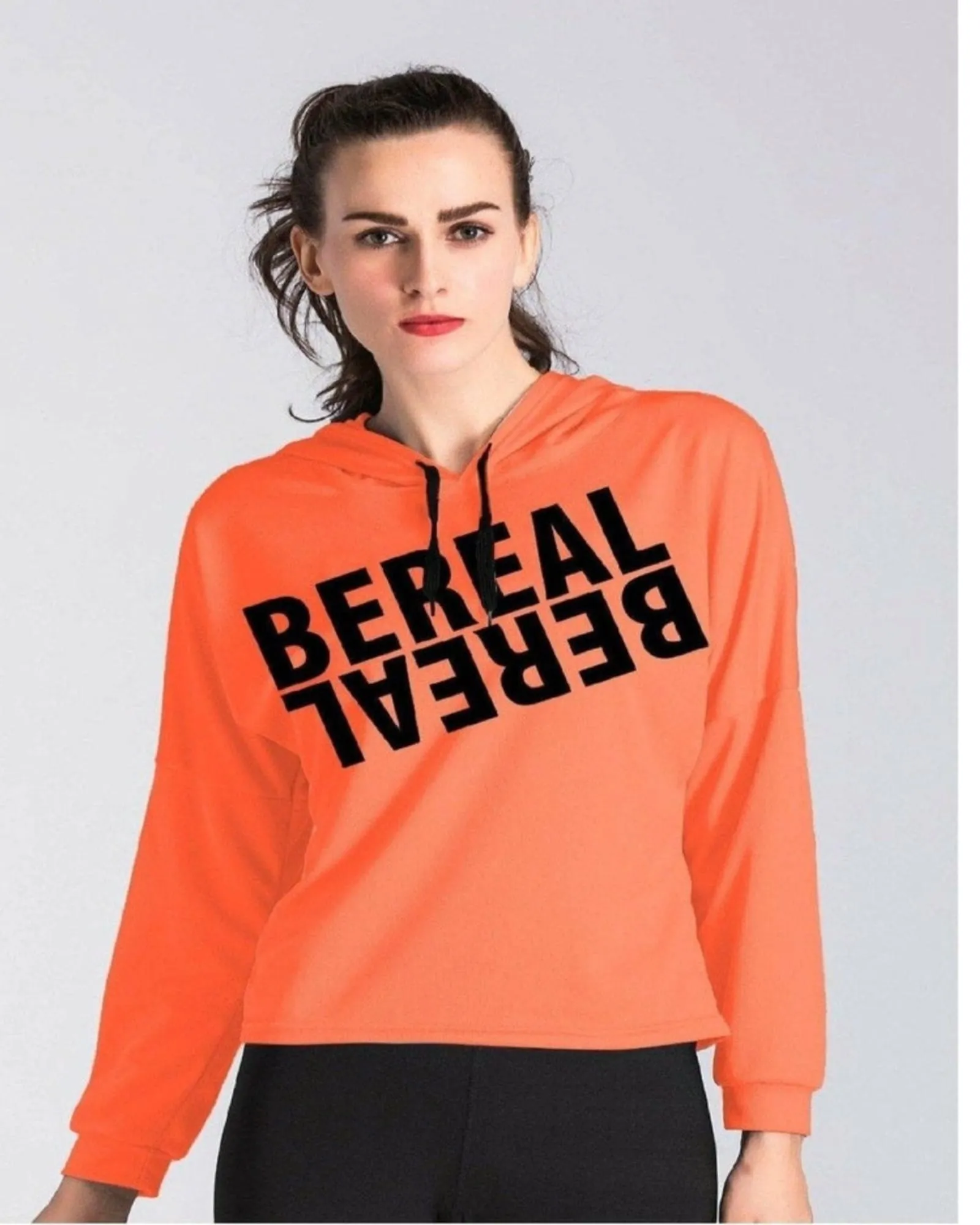 Signature Hoodie with drawstring | Orange