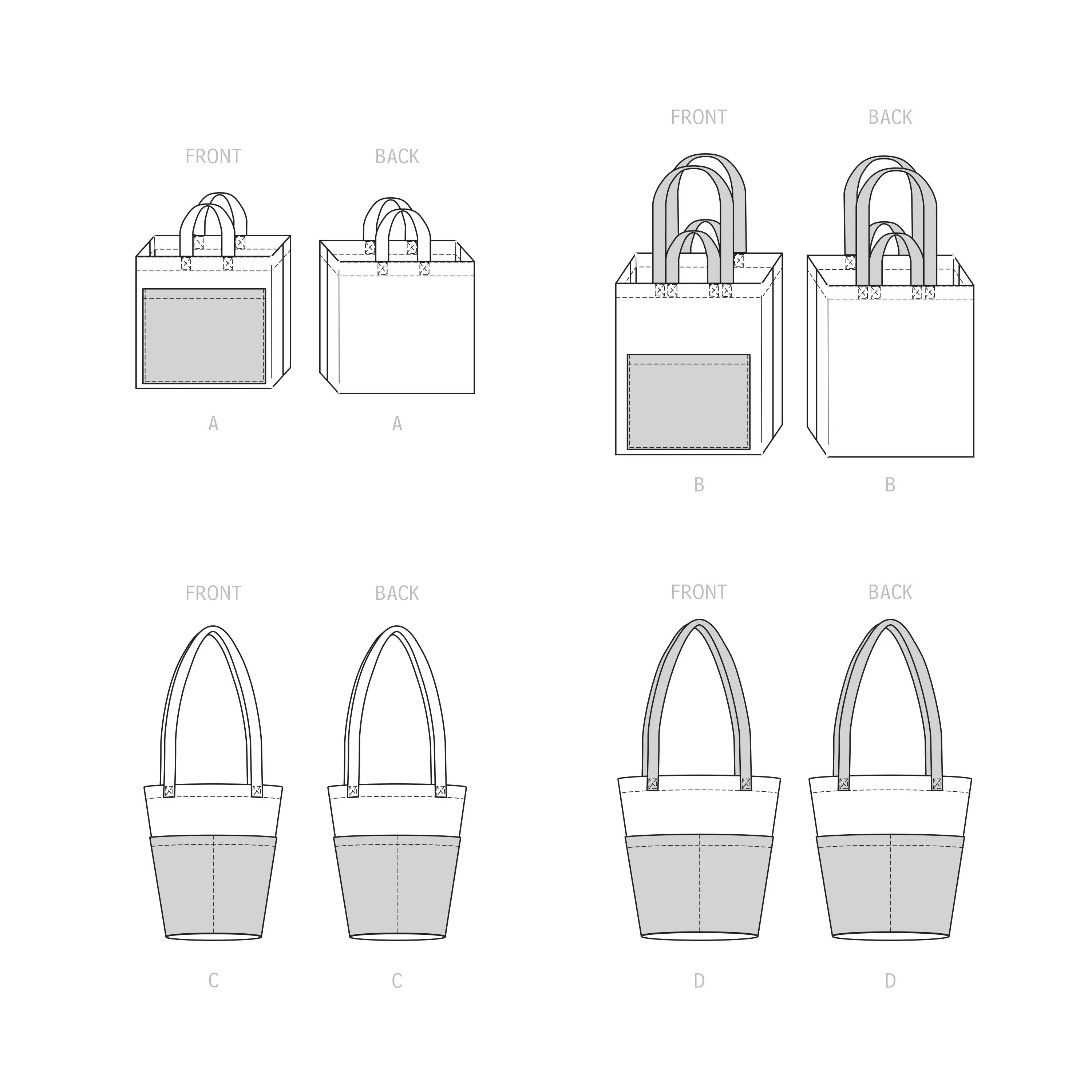 Simplicity Pattern 9517 Shopping Bags