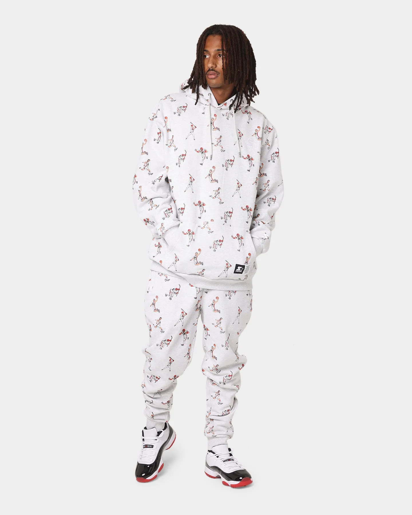 Starter Sports Stars Hoodie Pepper Grey