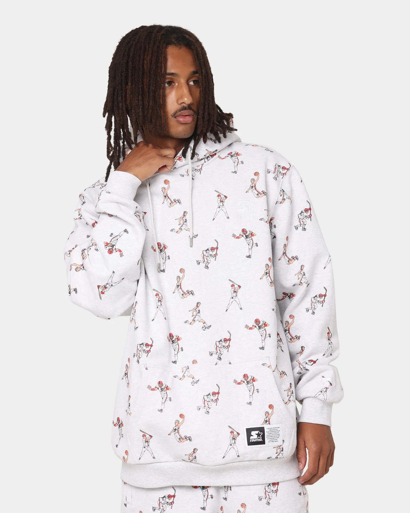 Starter Sports Stars Hoodie Pepper Grey