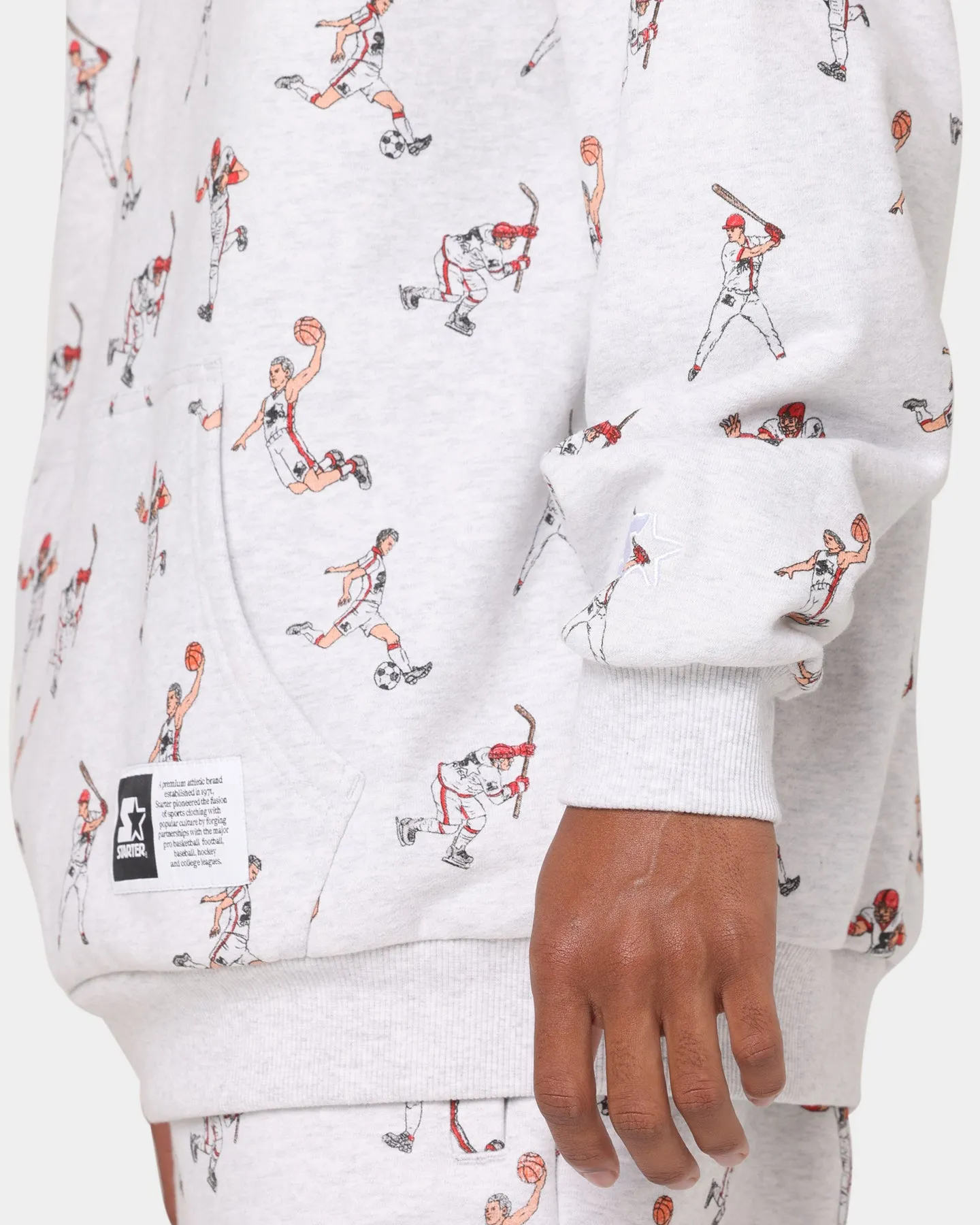 Starter Sports Stars Hoodie Pepper Grey