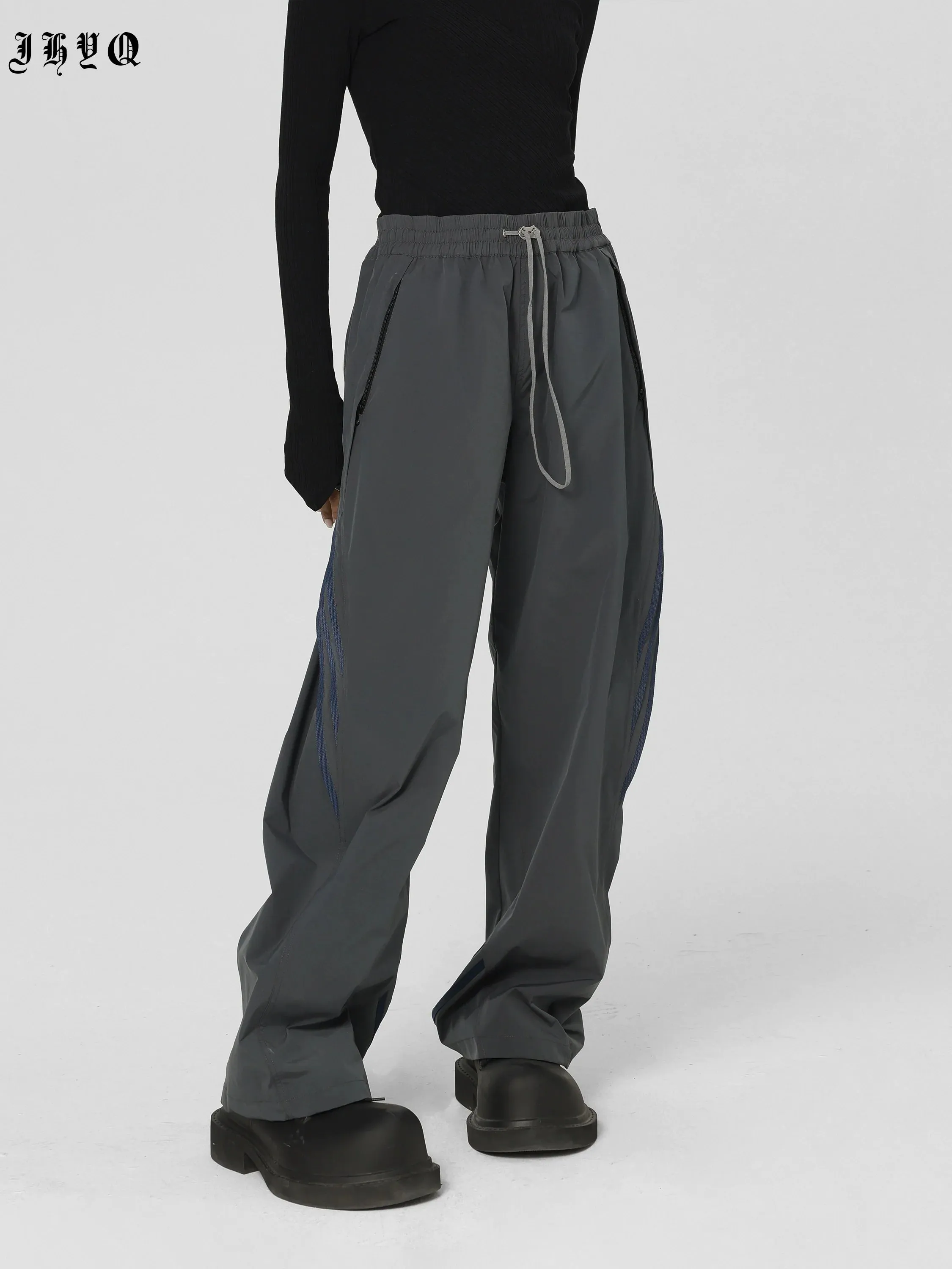 Striped Paratrooper Drawstring Sports Pants