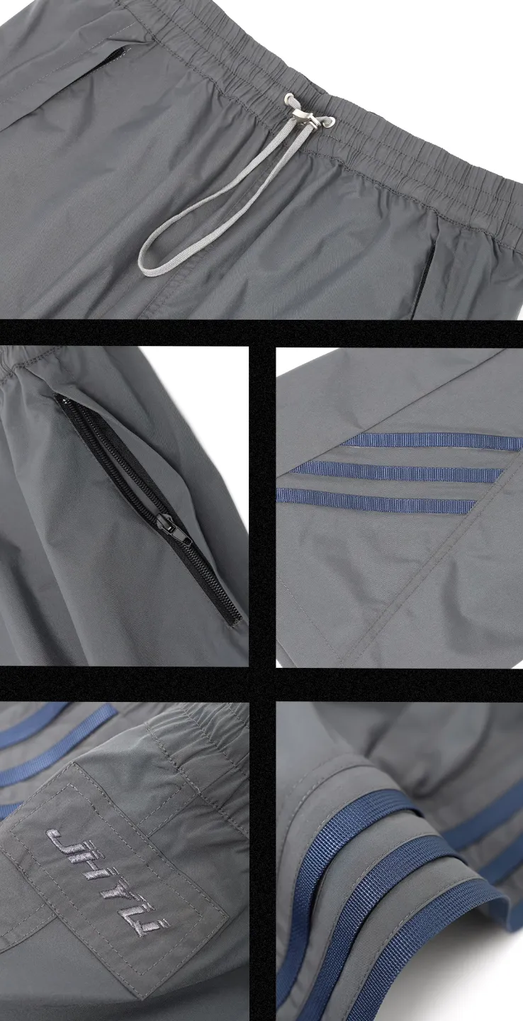 Striped Paratrooper Drawstring Sports Pants