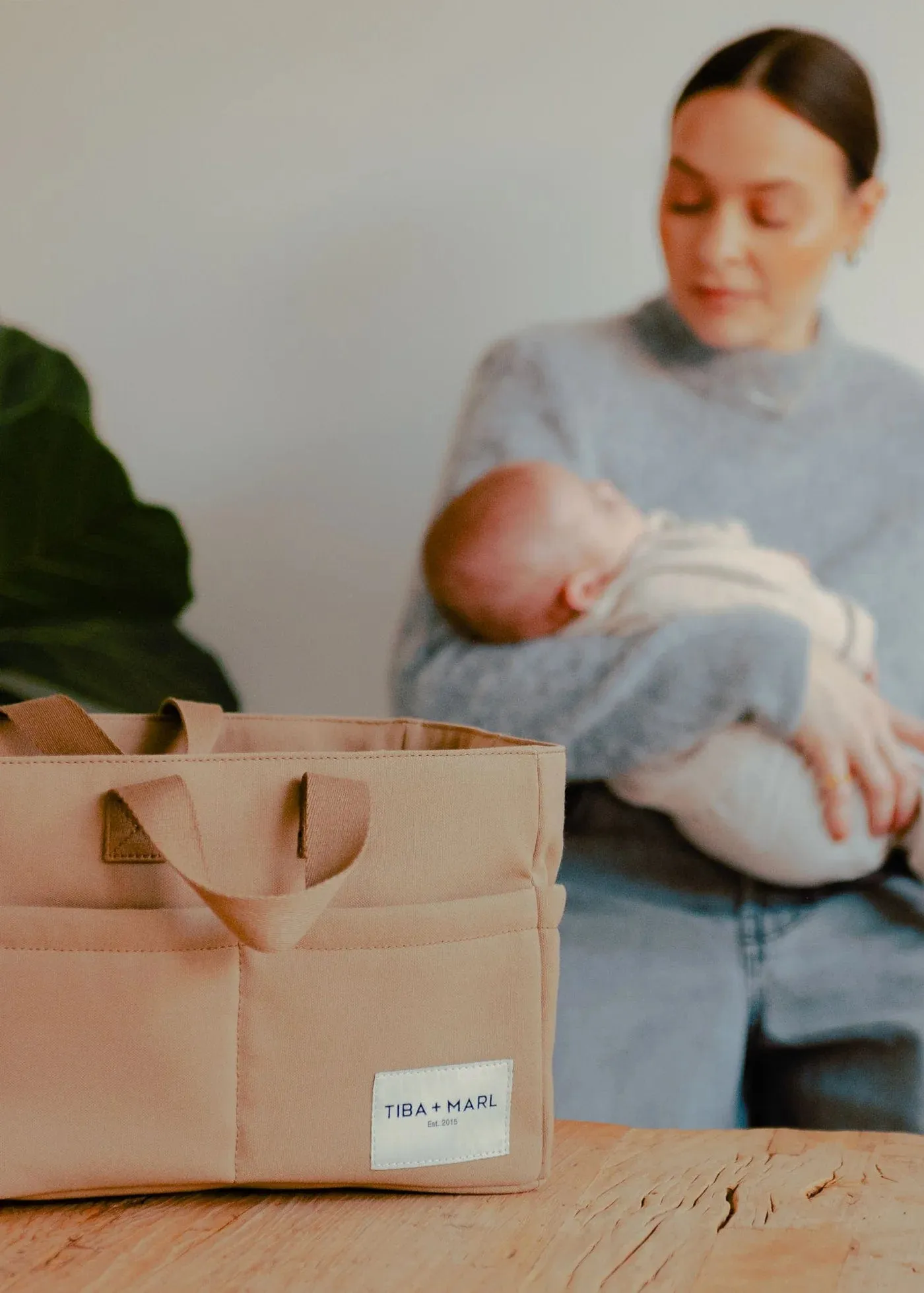 Tiba   Marl Baby The Canvas Organiser Caddy in Beige (26cm)