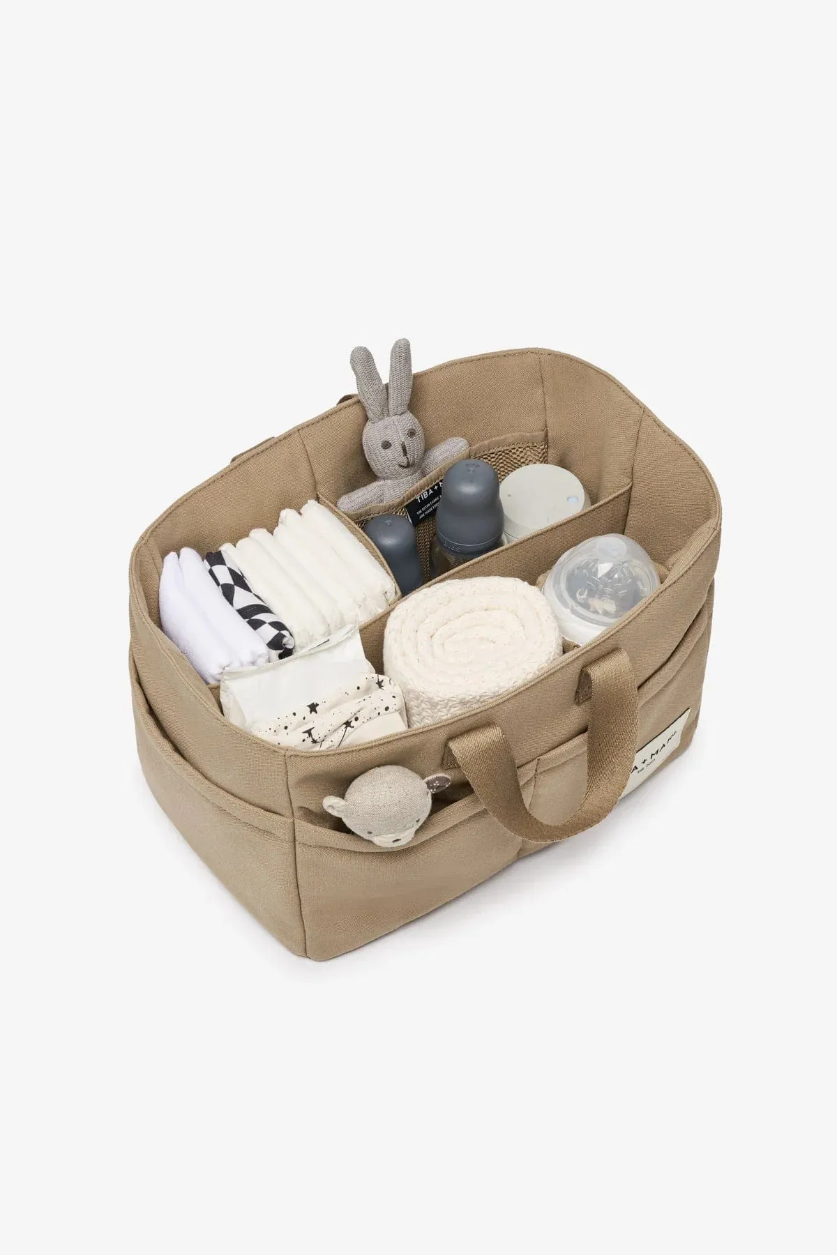 Tiba   Marl Baby The Canvas Organiser Caddy in Beige (26cm)