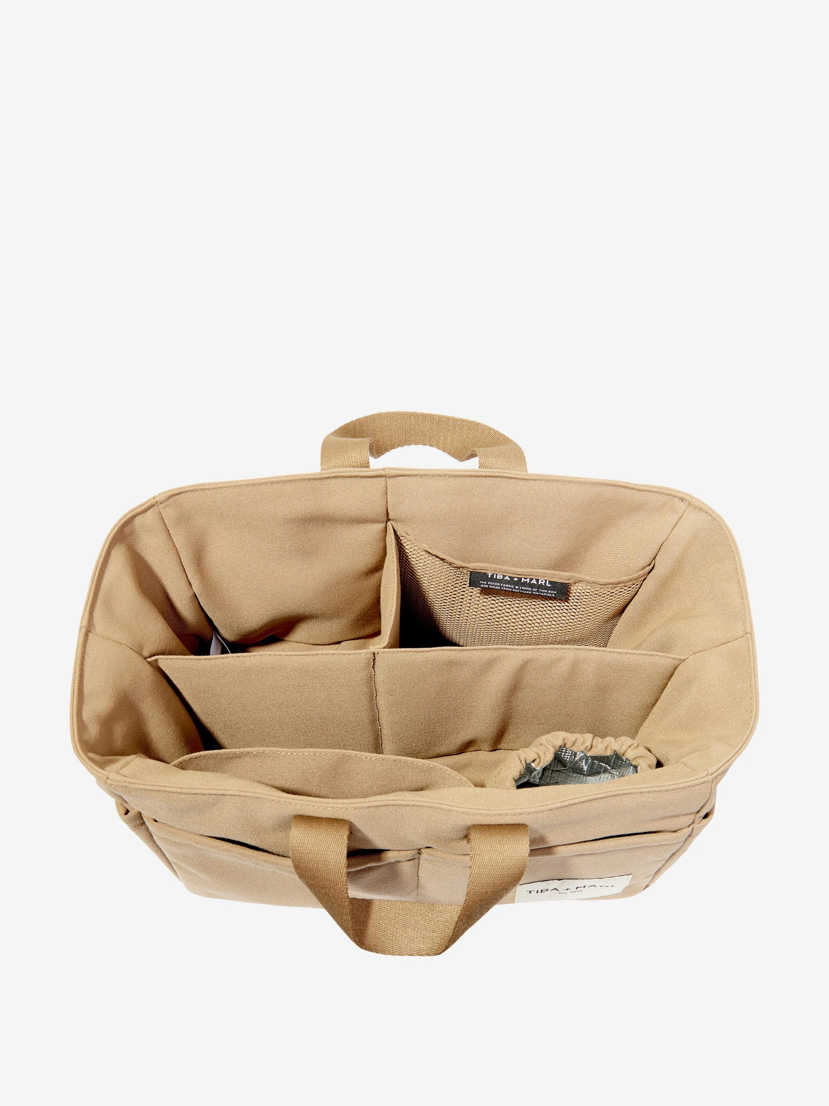 Tiba   Marl Baby The Canvas Organiser Caddy in Beige (26cm)