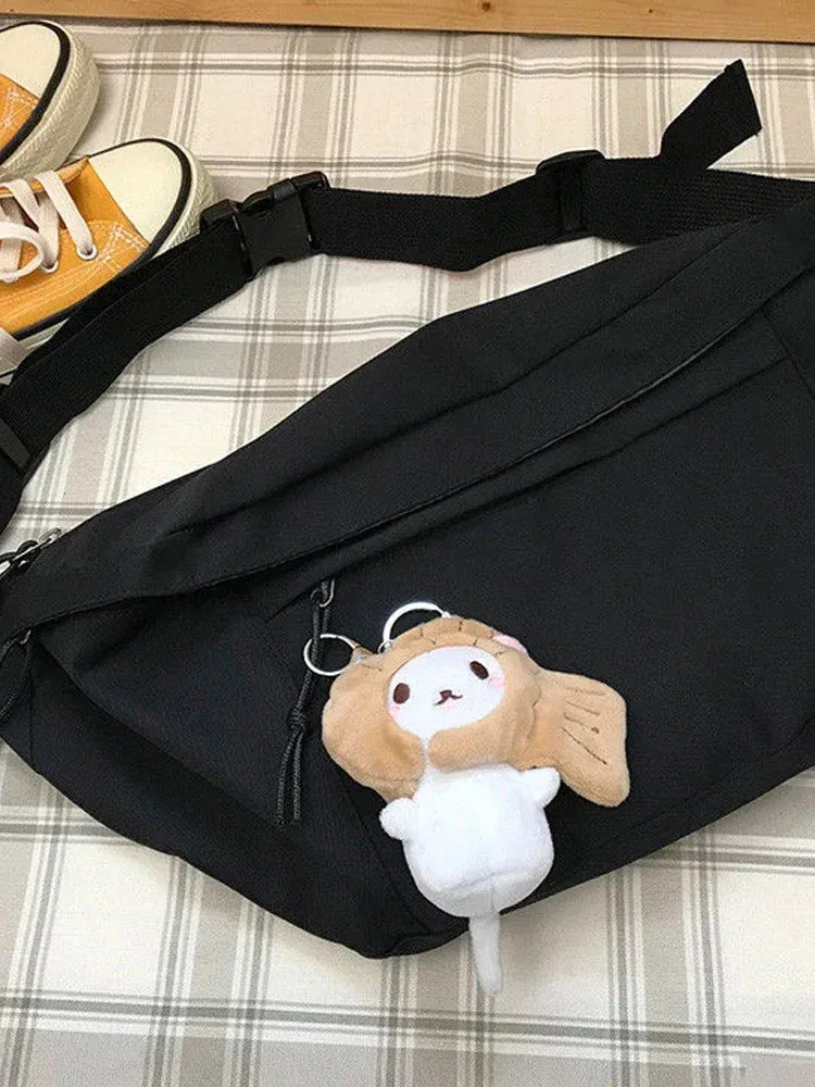 UAKISS  -  Large Capacity Storage Waist Bag Canvas Fanny Pack for Men Women Big Blet Bag Multi-Functional Chest Bags Waist Packs